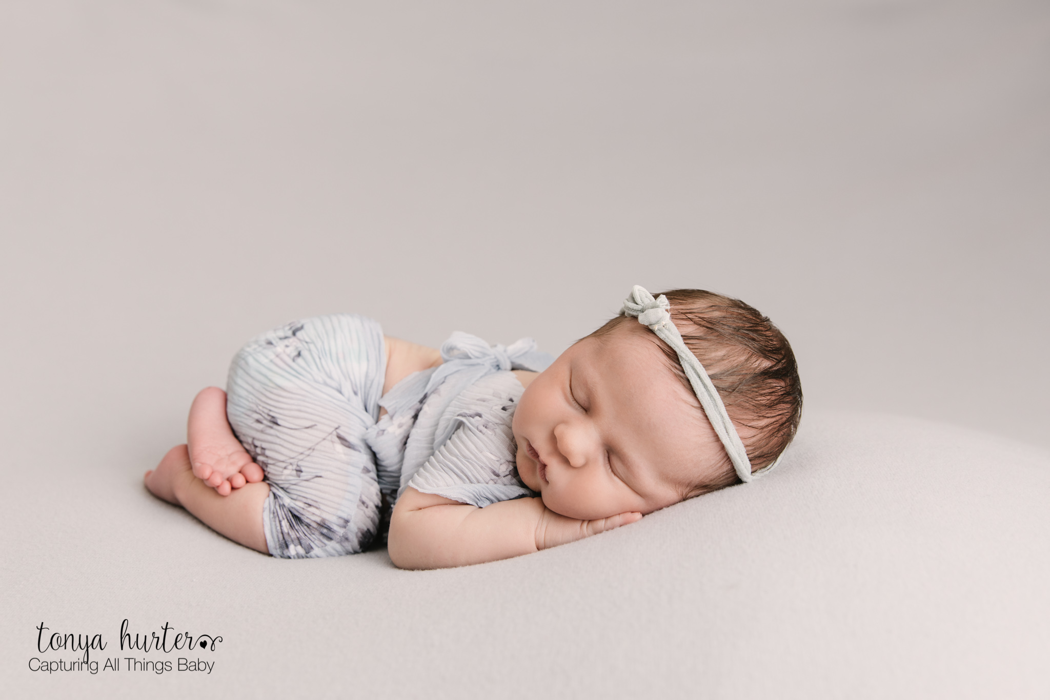 Grey Inspired Newborn Photo Shoot 