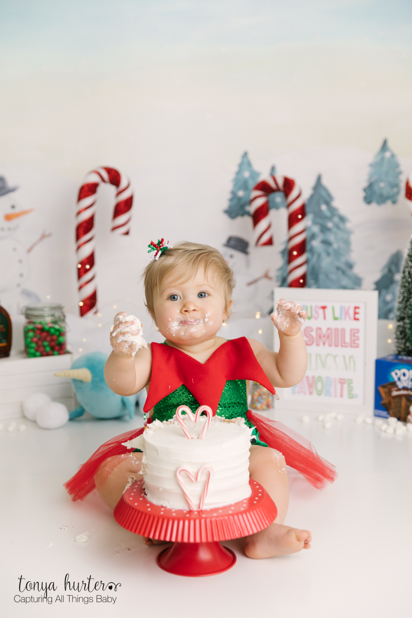 Elf Cake Smash | Raleigh, NC | Cake Smash Photographer - Tonya Hurter ...